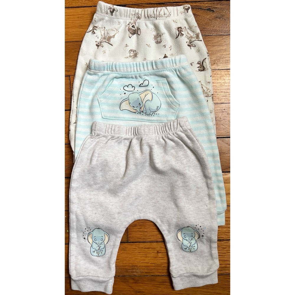 Disney Baby 0-3 month Pants, Bambi & Dumbo